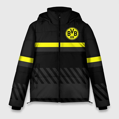 Мужская зимняя куртка FC Borussia 2018 Original #3 / 3D-Черный – фото 1
