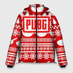 Куртка зимняя мужская PUBG: New Year, цвет: 3D-красный