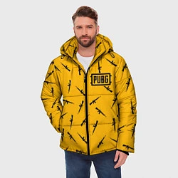Куртка зимняя мужская PUBG: Yellow Weapon, цвет: 3D-светло-серый — фото 2