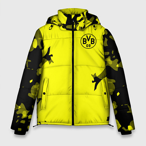 Мужская зимняя куртка FC Borussia Dortmund: Yellow Original / 3D-Черный – фото 1