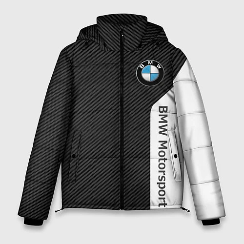 Мужская зимняя куртка BMW CARBON БМВ КАРБОН / 3D-Красный – фото 1