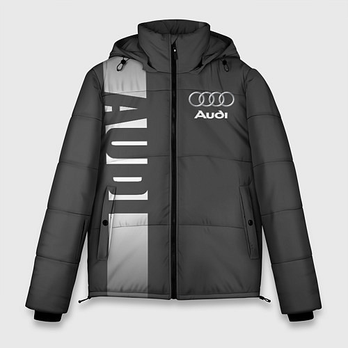 Мужская зимняя куртка Audi: Grey Sport / 3D-Черный – фото 1