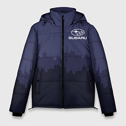 Куртка зимняя мужская Subaru: Night City, цвет: 3D-черный