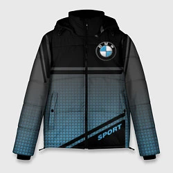 Куртка зимняя мужская BMW SPORT, цвет: 3D-черный