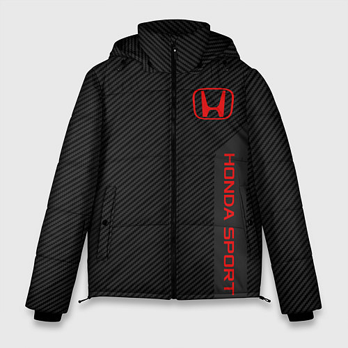Мужская зимняя куртка Honda: Sport Line / 3D-Черный – фото 1