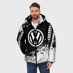 Куртка зимняя мужская Volkswagen: Black Spray, цвет: 3D-черный — фото 2