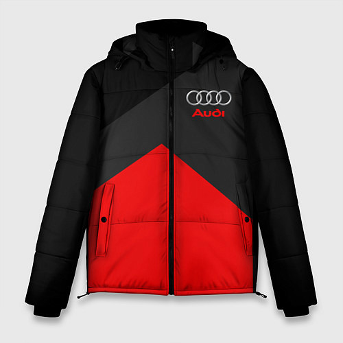 Мужская зимняя куртка Audi: Red Sport / 3D-Черный – фото 1