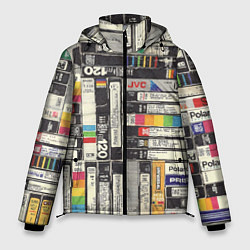 Куртка зимняя мужская VHS-кассеты, цвет: 3D-красный