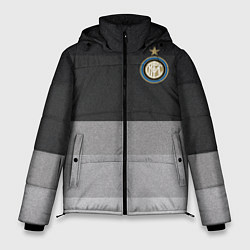 Куртка зимняя мужская ФК Интер: Серый стиль, цвет: 3D-красный