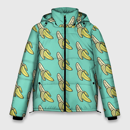 Мужская зимняя куртка Любитель бананов / 3D-Черный – фото 1