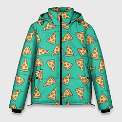 Куртка зимняя мужская Стиль пиццы, цвет: 3D-черный