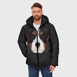 Куртка зимняя мужская Cavalier King Charles, цвет: 3D-черный — фото 2