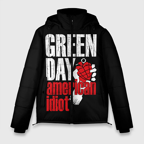 Мужская зимняя куртка Green Day: American Idiot / 3D-Черный – фото 1