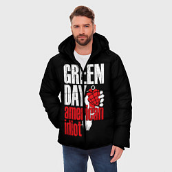 Куртка зимняя мужская Green Day: American Idiot, цвет: 3D-черный — фото 2