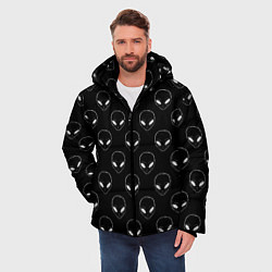 Куртка зимняя мужская Watch Aliens, цвет: 3D-черный — фото 2