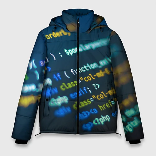 Мужская зимняя куртка Programming Collection / 3D-Черный – фото 1