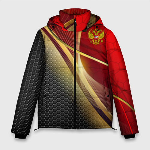 Мужская зимняя куртка RUSSIA SPORT: Gold Collection / 3D-Красный – фото 1