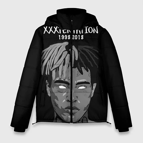 Мужская зимняя куртка XXXTentacion: 1998-2018 / 3D-Черный – фото 1