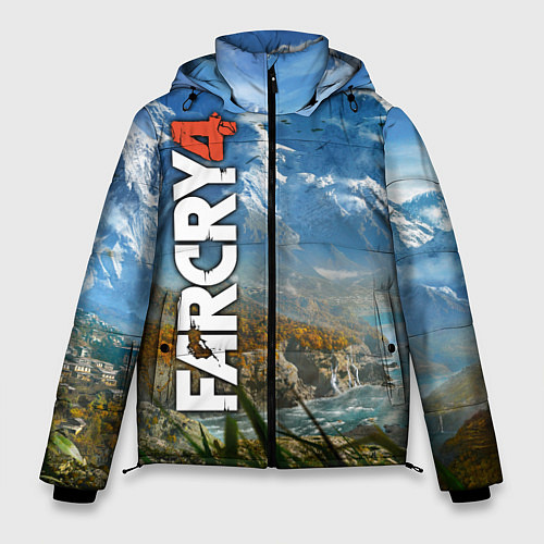 Мужская зимняя куртка Far Cry 4: Ice Mountains / 3D-Черный – фото 1