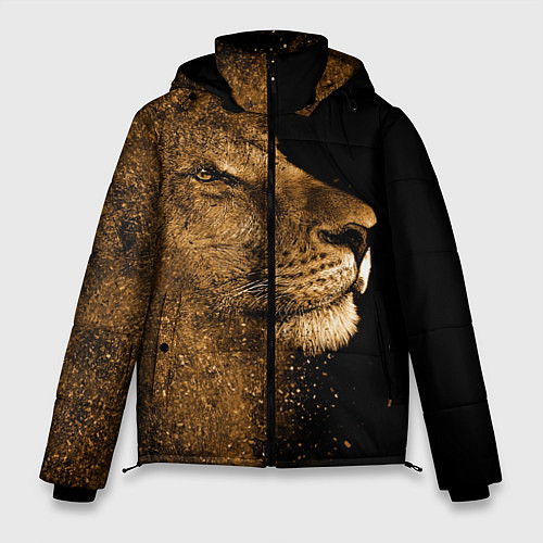 Мужская зимняя куртка Песчаный лев / 3D-Черный – фото 1