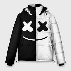 Куртка зимняя мужская Marshmello: Black & White, цвет: 3D-черный