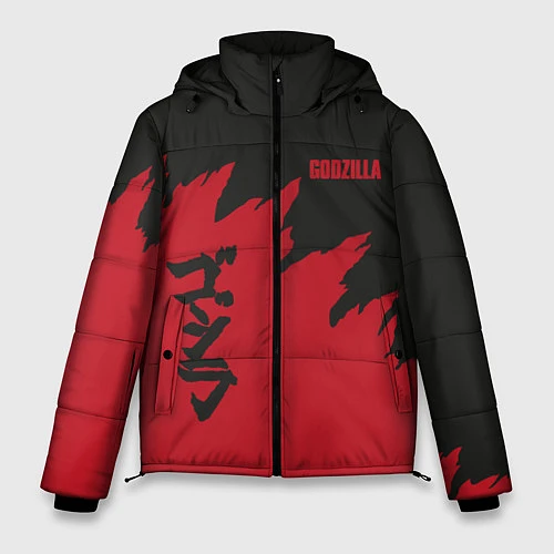 Мужская зимняя куртка Godzilla: Dark Style / 3D-Черный – фото 1