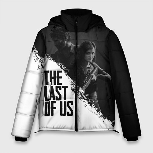 Мужская зимняя куртка The Last of Us: White & Black / 3D-Черный – фото 1