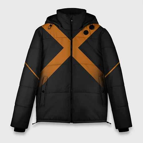 Мужская зимняя куртка KATSUKI BAKUGOU полосы / 3D-Черный – фото 1