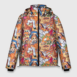 Куртка зимняя мужская Котобомбинг, цвет: 3D-светло-серый
