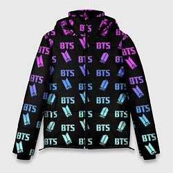Куртка зимняя мужская BTS: Neon Gradient, цвет: 3D-черный