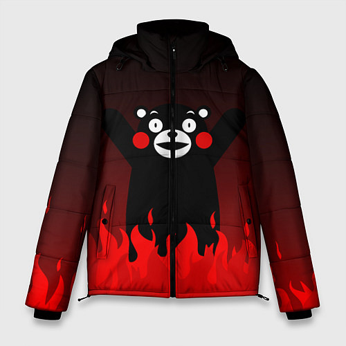 Мужская зимняя куртка Kumamon: Hell Flame / 3D-Черный – фото 1