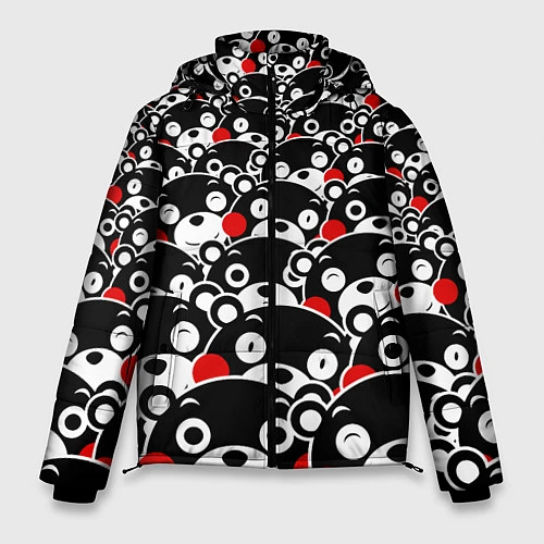 Мужская зимняя куртка Kumamons / 3D-Черный – фото 1