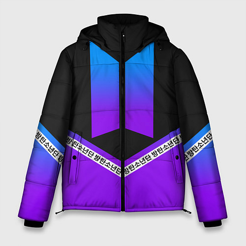 Мужская зимняя куртка BTS: Neon Symbol / 3D-Черный – фото 1