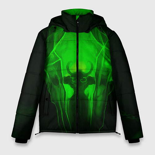 Мужская зимняя куртка Демон легиона / 3D-Черный – фото 1