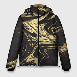 Куртка зимняя мужская Золотой мрамор, цвет: 3D-красный