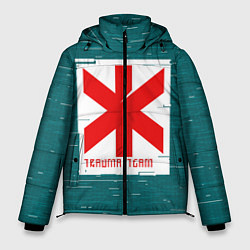 Куртка зимняя мужская Cyberpunk: Trauma Team, цвет: 3D-красный
