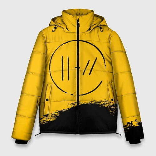 Мужская зимняя куртка 21 Pilots: Yellow Logo / 3D-Черный – фото 1