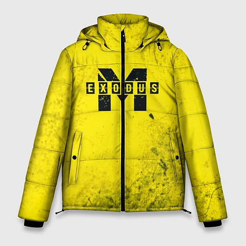 Мужская зимняя куртка Metro Exodus: Yellow Grunge / 3D-Черный – фото 1