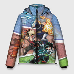 Куртка зимняя мужская Геройская Академия, цвет: 3D-светло-серый