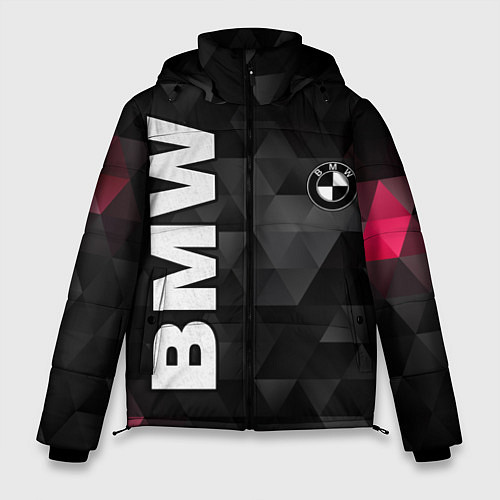 Мужская зимняя куртка BMW: Polygon / 3D-Черный – фото 1