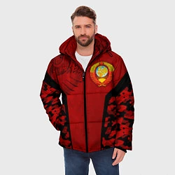 Куртка зимняя мужская Камуфляж СССР, цвет: 3D-черный — фото 2