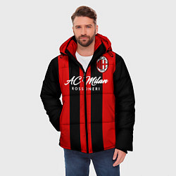 Куртка зимняя мужская AC Milan, цвет: 3D-черный — фото 2