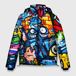 Куртка зимняя мужская Graffiti Exclusive, цвет: 3D-красный