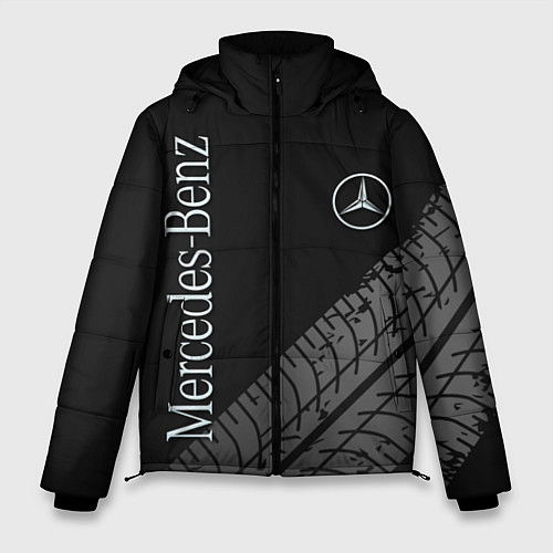 Мужская зимняя куртка Mercedes AMG: Street Style / 3D-Черный – фото 1