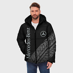 Куртка зимняя мужская Mercedes AMG: Street Style, цвет: 3D-красный — фото 2