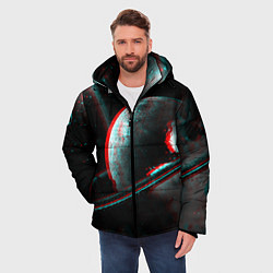 Куртка зимняя мужская Cosmos Glitch, цвет: 3D-красный — фото 2