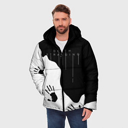Куртка зимняя мужская DEATH STRANDING, цвет: 3D-светло-серый — фото 2