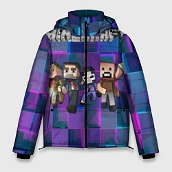 Куртка зимняя мужская Minecraft Heroes, цвет: 3D-черный