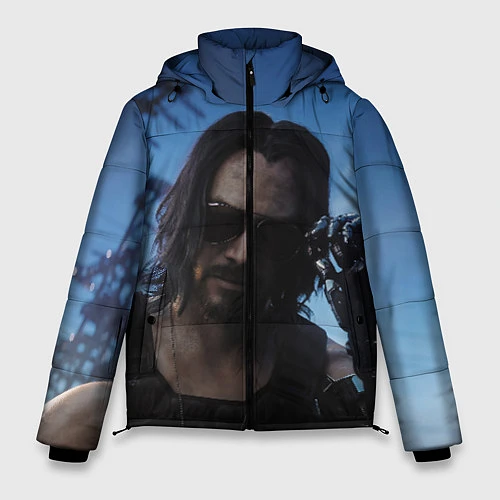 Мужская зимняя куртка Киану Ривз / 3D-Черный – фото 1