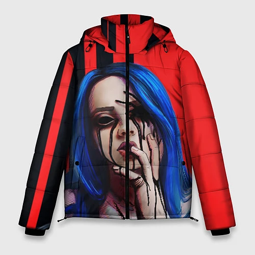 Мужская зимняя куртка Billie Eilish: Demon / 3D-Черный – фото 1